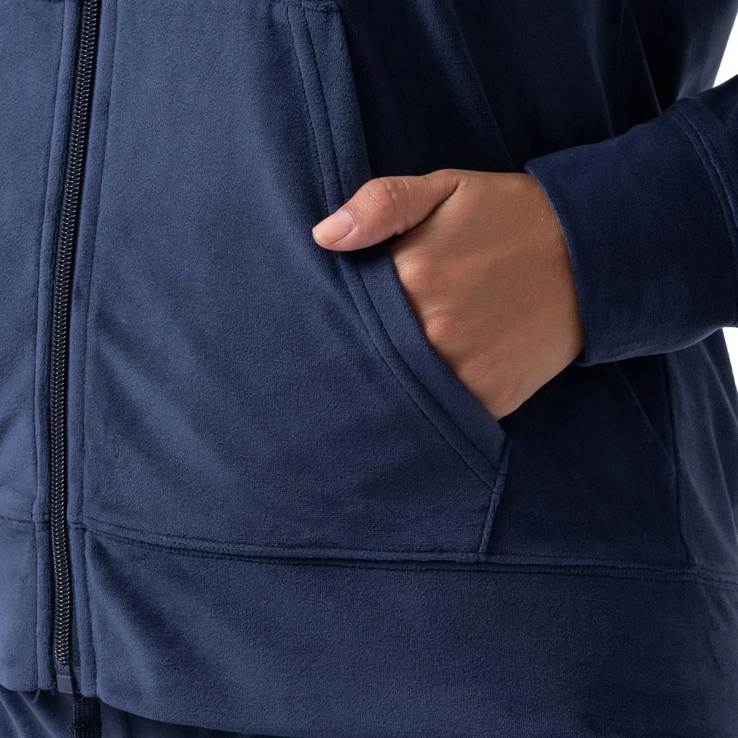 Wright's womens Velour Tracksuit 2 Piece Zip Up Hoodie and Jogger