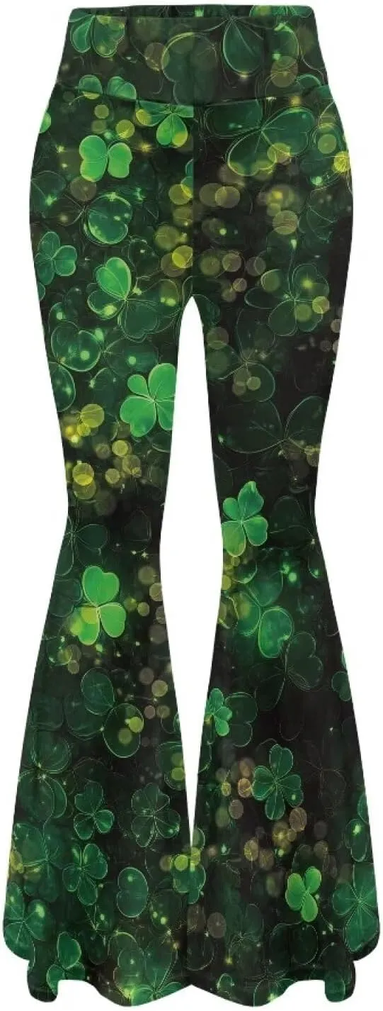 Xhuibop Flare Yoga Pants for Women Tummy Control High Waisted Flared Trousers