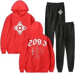 Yeat 2093 Rapper Album Fashion Fall Suit Hoodies Sportswear Hooded Ankle Banded Pant Two Piece Set